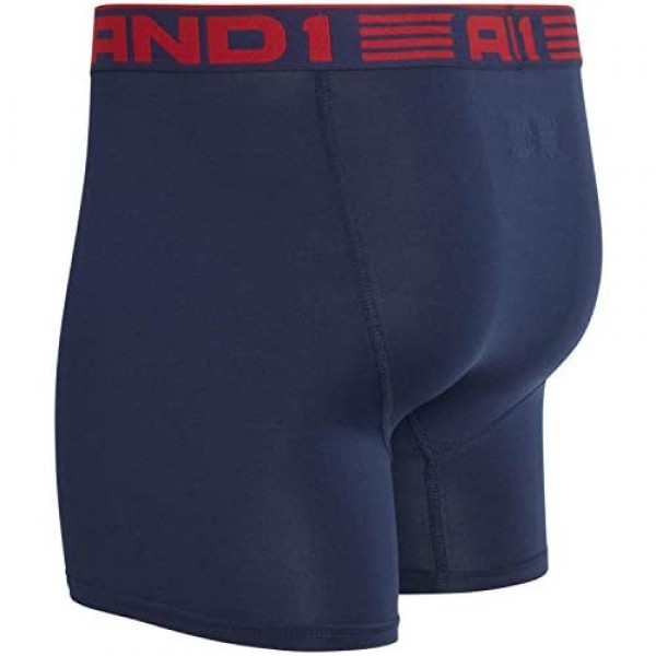 AND 1 Men's Underwear - Performance Compression Boxer Briefs (12 Pack)