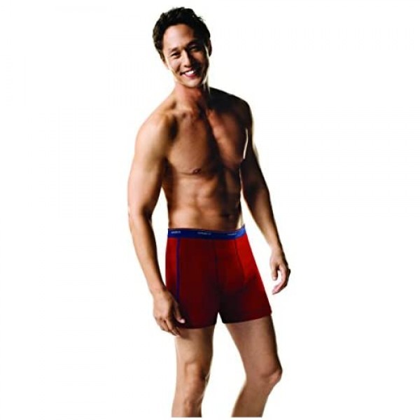 Hanes Men's Comfort Flex Waistband Sports-Inspired Cool Dri Boxer Brief Multi Packs 5-Pack Assorted Medium