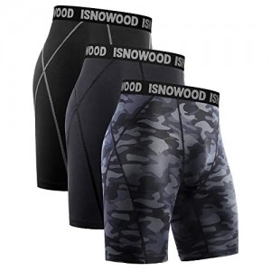 isnowood Compression Shorts for Men Spandex Running Workout Athletic Underwear