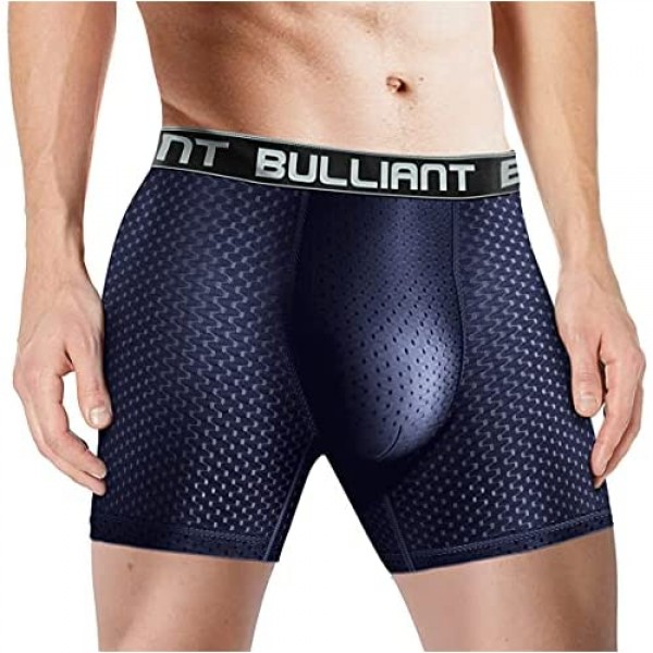 Mens Underwear Briefs 3 Pack Bulliant Breathable Mesh Boxer Briefs For Men No Fly Cool and Supportive
