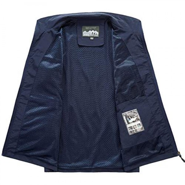 Flygo Men's Casual Outdoor Lightweight Quick Dry Travel Safari Fishing Vest