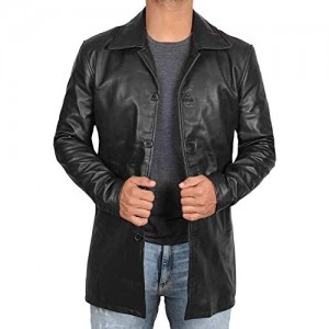 Black Leather Coats for Men - Brown Real Lambskin Mens Leather Jacket