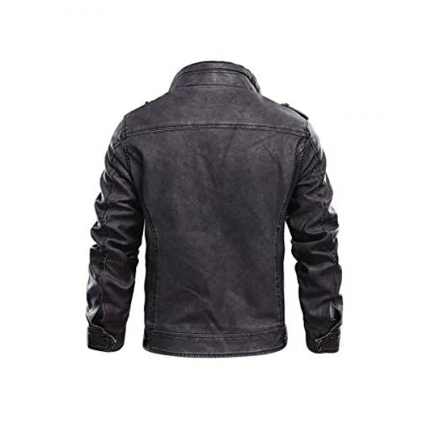 Black Leather Jackets For Men - Real Lambskin Distressed Leather Jacket