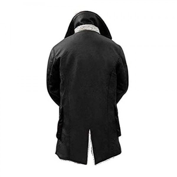 Blingsoul Shearling Leather Coats for Men - Swedish Bomber Leather Jacket Fur Coat