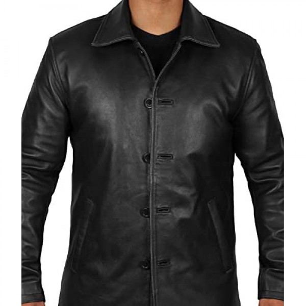 Decrum Leather Coats for Men - Black and Brown Leather Jacket Men