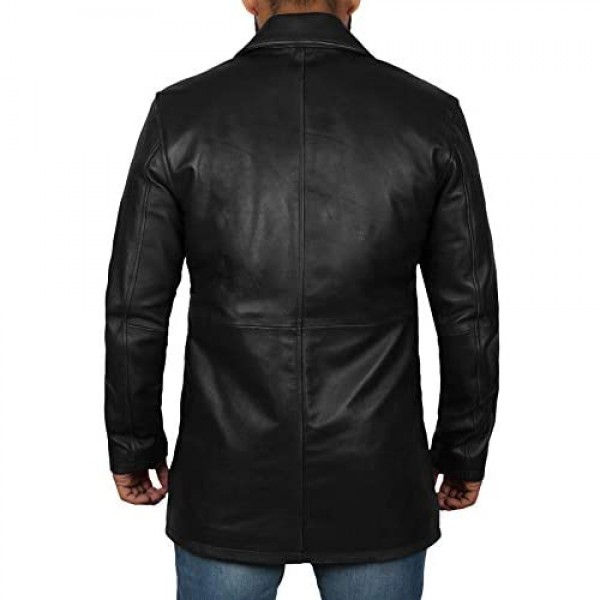 Decrum Leather Coats for Men - Black and Brown Leather Jacket Men