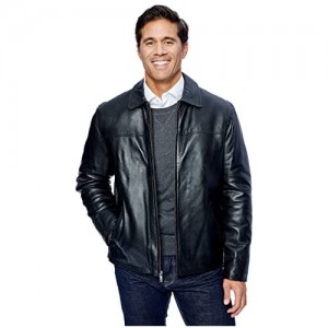 Excelled Men's New Zealand Lambskin Leather Classic Open Bottom Jacket