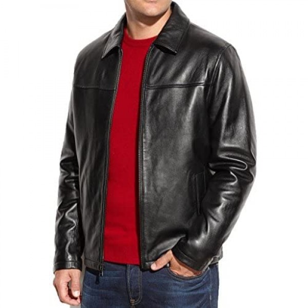Fashion Store FS Lambskin Leather Men's Lambskin Leather Jacket