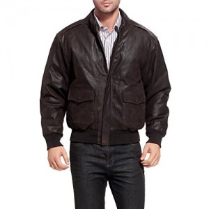 Landing Leathers Men's Air Force A-2 Leather Flight Bomber Jacket (Regular and Big & Tall)