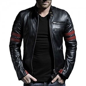 Laverapelle Men's Genuine Lambskin Leather Jacket (Black  Biker Jacket) - 1501535