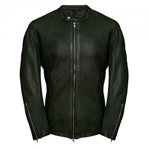 Pure Leather Moto Racer Lambskin Motorcycle Jacket for Men - Slim Fitted Organic and Vintage Fashion Zipper Closure