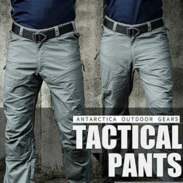 ANTARCTICA Mens Hiking Tactical Pants Lightweight Waterproof Military Army Jogger Casual Cargo Jogger Casual Trousers