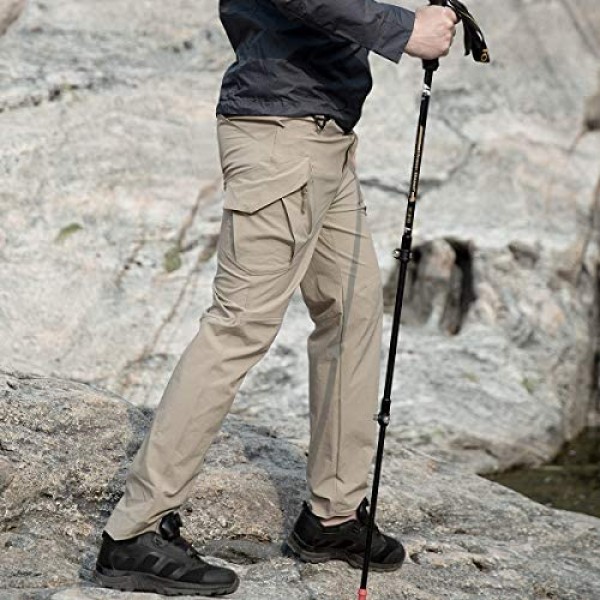 ReFire Gear Men's Quick Dry Tactical Pants Summer Lightweight Outdoor Hiking Cargo Trousers