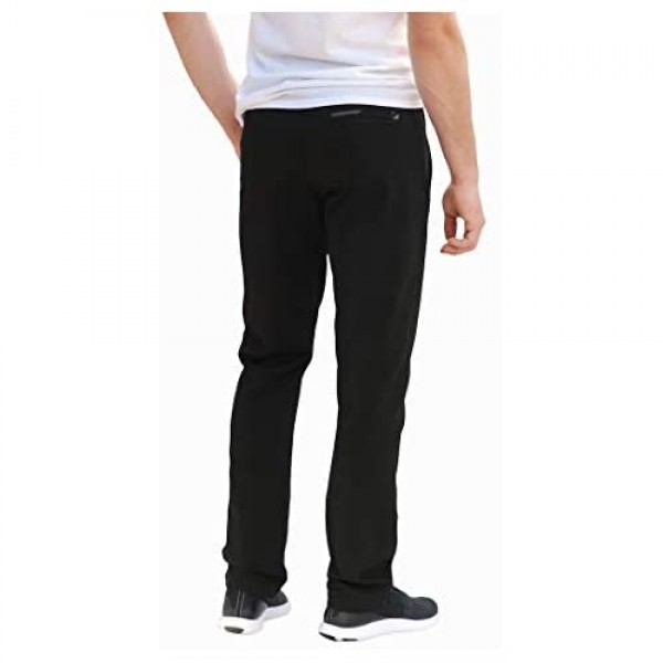 SCR SPORTSWEAR S-3X 30/32/34/36/38 Long Inseam Men's Sweatpants Workout Athletic Running Sweats Lounge Pants Zipper Pockets