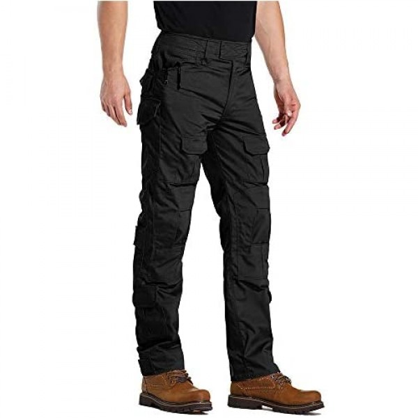 TRGPSG Men's Military Tactical Pants Casual Camo BDU Cargo Pants Work Trousers with 10 Pockets