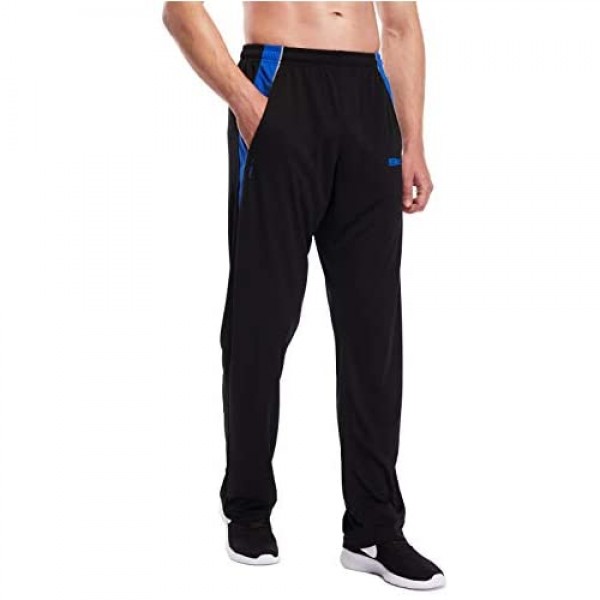 ZENGVEE Mens Sweatpants Open-Bottom Workout Jogger Pant with Pockets