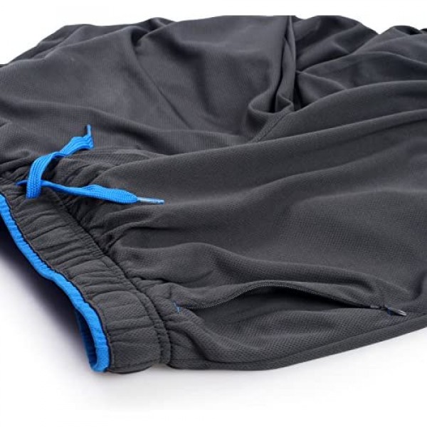 ZENGVEE Men's Sweatpants with Zipper Pockets Open Bottom Athletic Pants for Jogging Workout Gym Running Training
