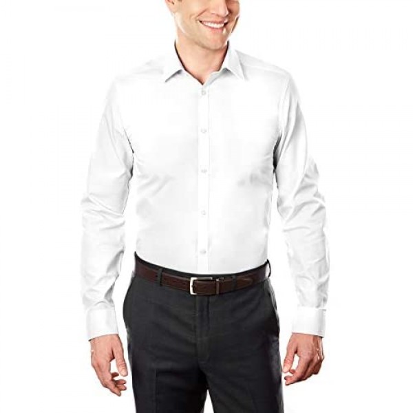 Arrow 1851 Men's Dress Shirt Poplin (Available in Regular Fitted Slim and Extreme Slim Fits)