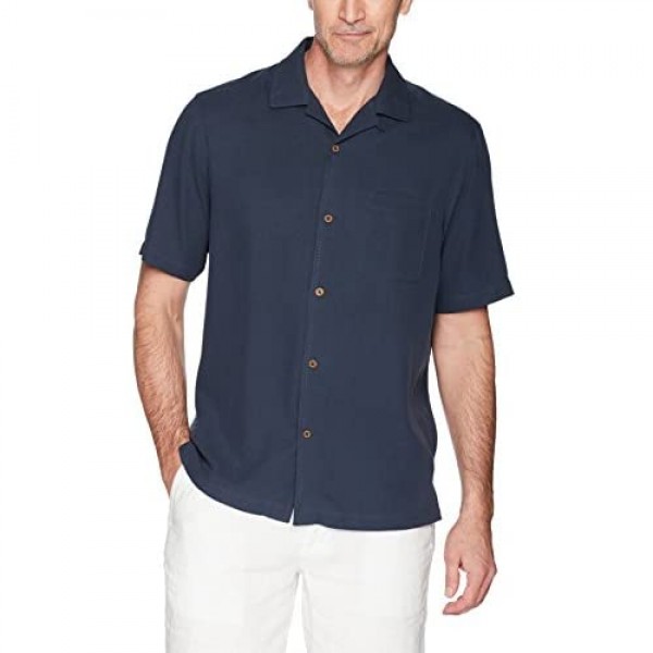 Brand - 28 Palms Men's Relaxed-Fit Camp Shirt