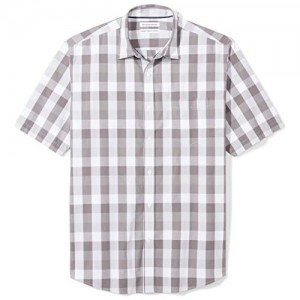  Essentials Men's Regular-fit Short-Sleeve Poplin Shirt