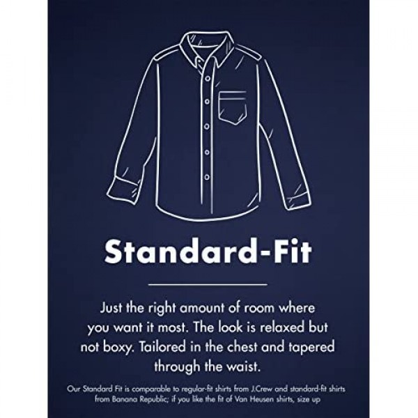 Goodthreads Men's Standard-Fit Long-Sleeve Chambray Shirt