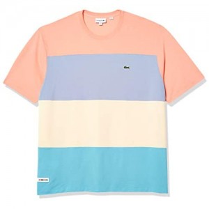 Lacoste Men's Short Sleeve Relax Fit Colorblock Pique T-Shirt