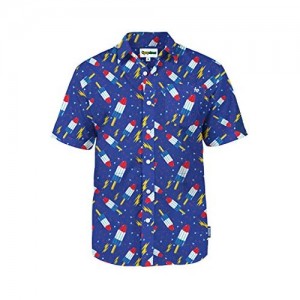 Men's USA Patriotic Hawaiian Shirt - Patriotic Aloha Shirts for Guys