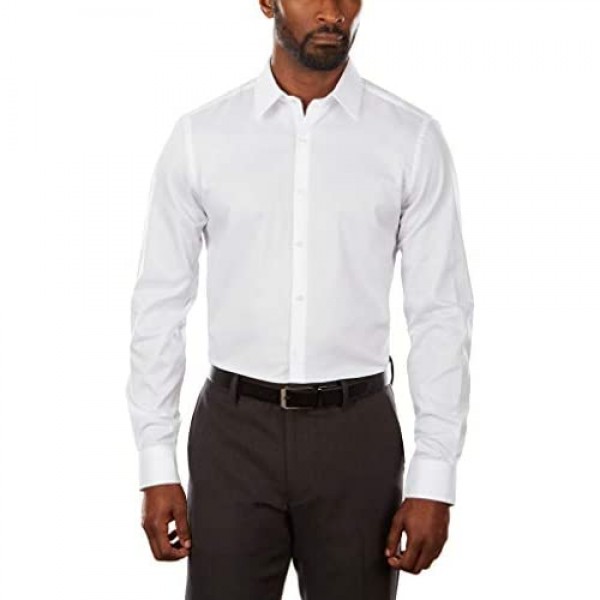 Van Heusen Men's Dress Shirt Slim Fit Flex Collar Stretch Solid