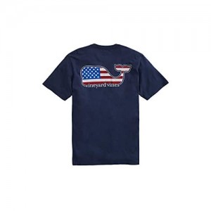 Vineyard Vines Men's Short-Sleeve Americana Whale Pocket T-Shirt