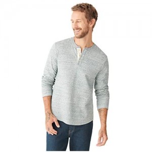 Lucky Brand Men's Long Sleeve Duofold Henley Shirt