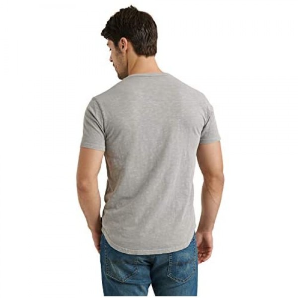 Lucky Brand Men's Short Sleeve Slub Henley T Shirt