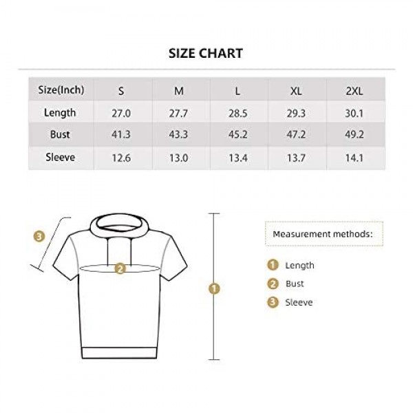 TOLOER Men's Fashion Casual Short Sleeve Henley Shirts Sports Active T-Shirts