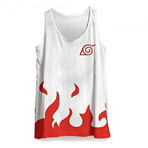 Anime Printed Sleeveless Muscle Tank Tops Men's 3D Printed Anime Tees for Unisex