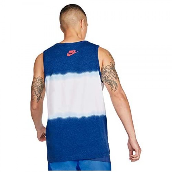 Nike Men's Sportswear Americana Statement Tank Top (Deep Royal Blue) Size Small