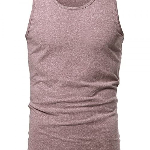 Style by William SBW Men's Basic Scoop Neck Tank Top