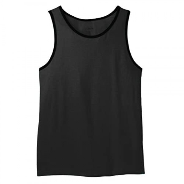 Young Men's Cotton Ringer Tank Top in 10 Colors XS-4XL