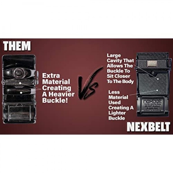 Nexbelt Essential Classic Series Walnut Dress Belt Precisefit Ratchet Technology