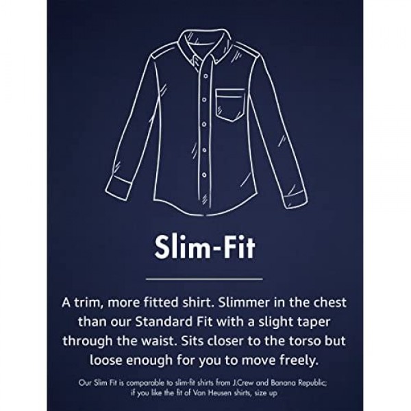 Brand - Goodthreads Men's Slim-Fit Long-Sleeve Plaid Herringbone Shirt