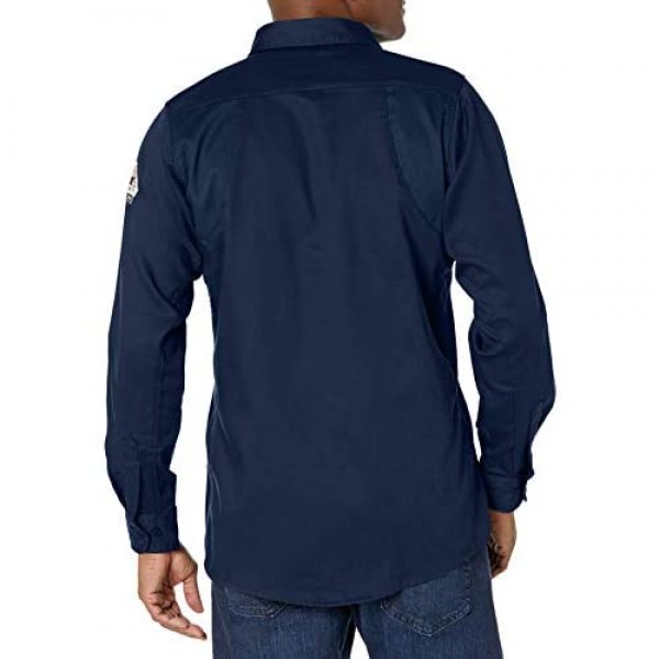 Bulwark FR Men's Iq Series Comfort Woven Long Sleeve Patch Pocket Shirt