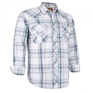 Coevals Club Men's Western Plaid Pearl Snap Buttons Two Pockets Casual Long Sleeve Shirts