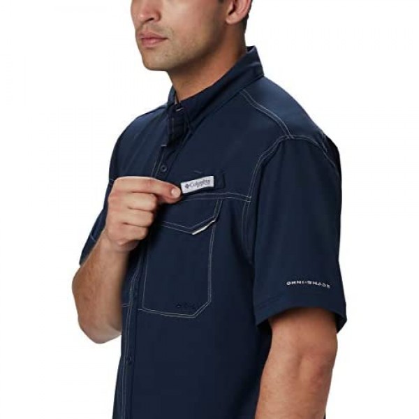Columbia Men's Low Drag Offshore Short Sleeve Shirt Collegiate Navy XX-Large