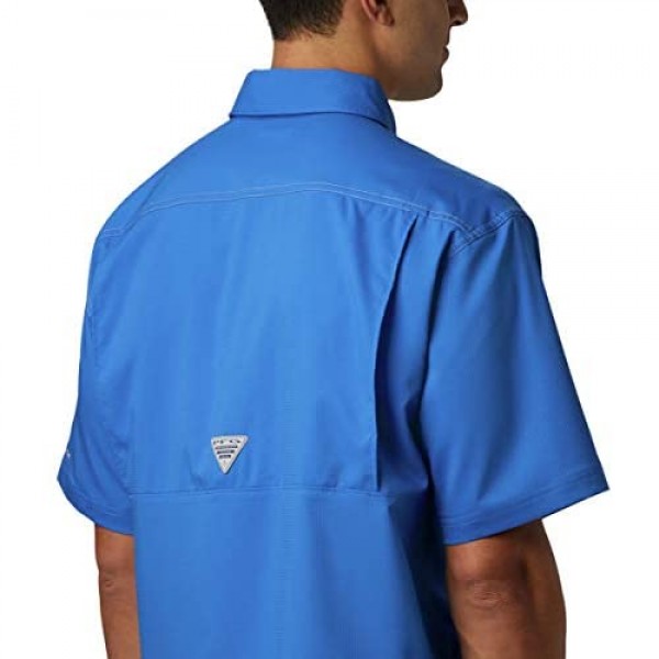Columbia Men's PFG Low Drag Offshore Short Sleeve Shirt Vivid Blue XX-Large