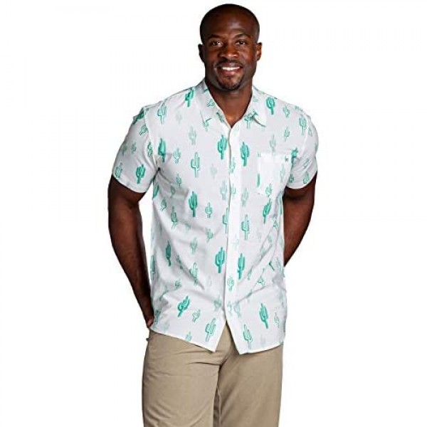 Men's Bright Hawaiian Shirt for Spring Break and Summer - Funny Aloha Shirt for Guys